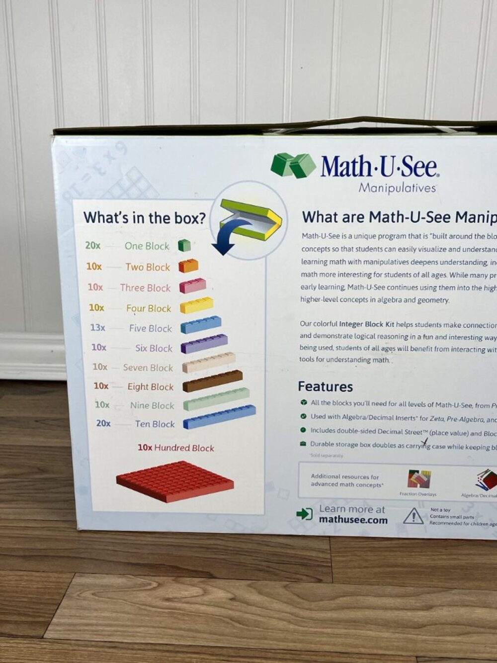 Math-U-See Manipulatives Integer Block Kit set Demme Learning Mathematics w/ Box - Picture 4 of 12